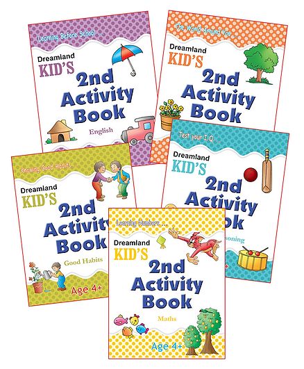 Dreamland Publications 2nd Activity Book Pack of 5 - English