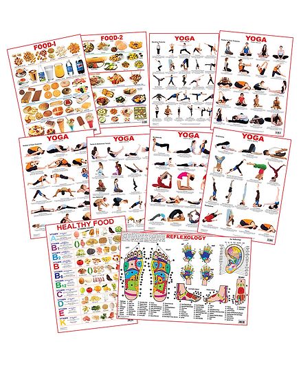 Dreamland Publications Educational Charts Pack of 10 - English