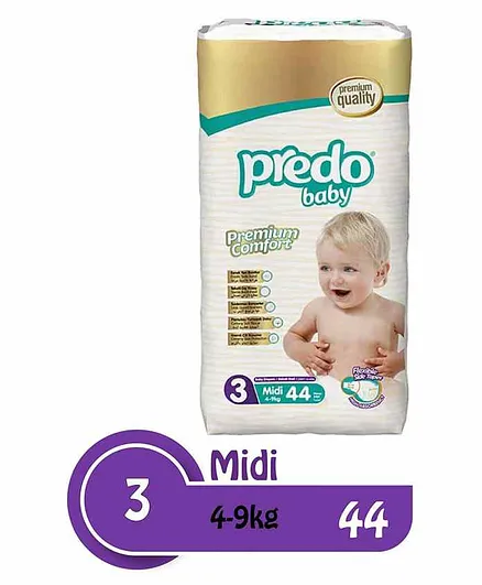 Predo Baby Midi Diapers Size 3 - 44 Pieces
