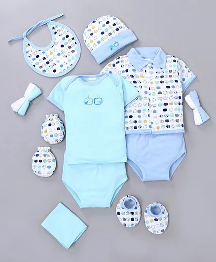 Montaly Baby Clothing Gift Set Set of 13 - Blue