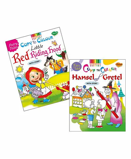 Sawan Fairy Tales Copy Color Books Pack of 2 - English