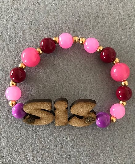 Kalacaree Sis Rakhi Bracelet - Pink