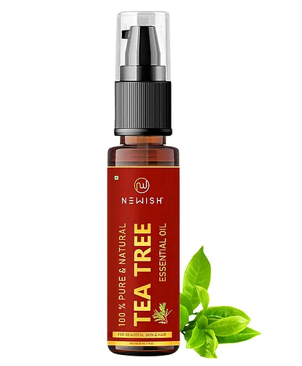 Newish® Tea Tree Essential Oil for Skin Acne, Anti fungal oil, Hair, Aromatherapy 30ml