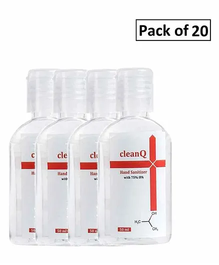 Clean Q Hand Sanitizer Gel Pack of 20 - 50 ml each