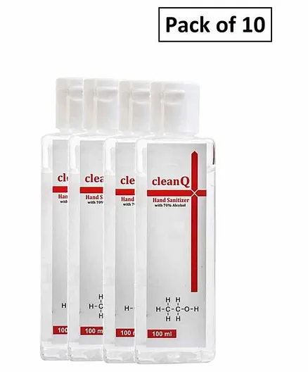 Clean Q Hand Sanitizer Gel Pack of 10 - 100 ml each