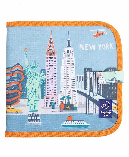 Jester's Chest Cities Of Wonder New York Reusable Doodle Book Blue - 10 Mixed Pages