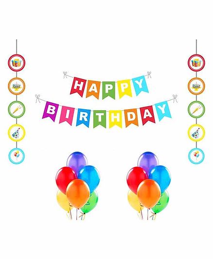 Untumble Birthday Party Decoration Kit Multicolor - Pack of 23