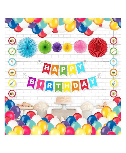 Untumble Birthday Party Decoration Kit Multicolor - Pack of 29