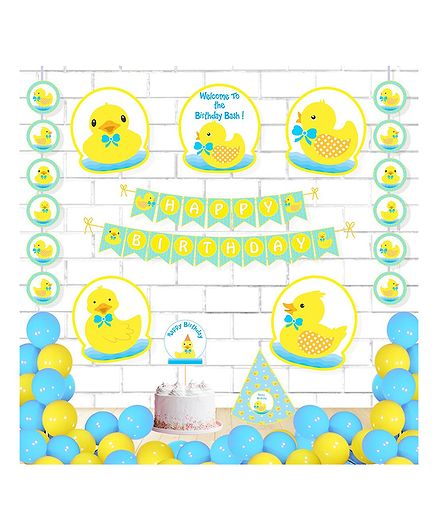 Untumble DuckTheme Birthday Kit Yellow - Pack of 58