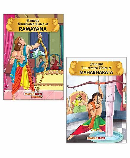 Maple Press Ramayana and Mahabharata Illustrated Set of 2 Books - English
