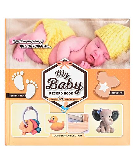 Future Books Baby Record Book Yellow - English