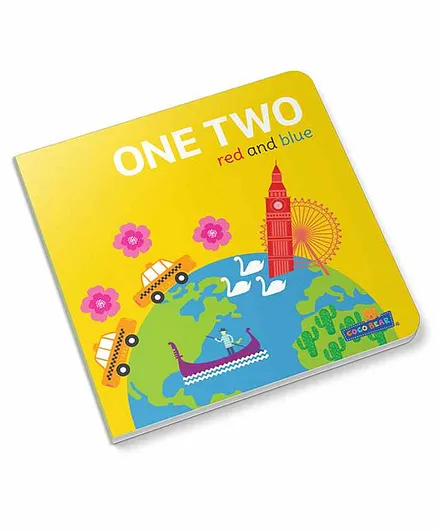 Coco Bear One,Two & Red, Blue Board Book - English