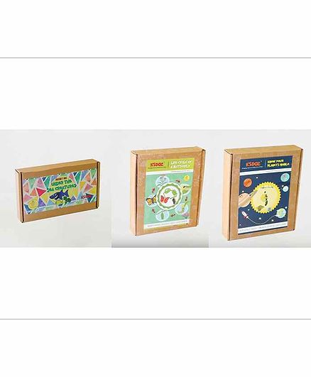 Kidoz DIY Craft Kit Combo Pack of 3 - Multicolor