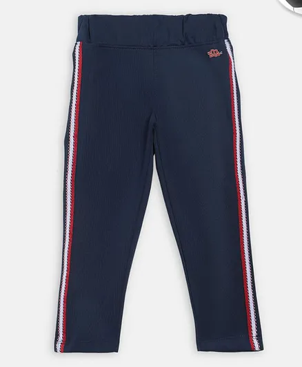 Elle Kids Side Tape Jeggings - Navy Blue