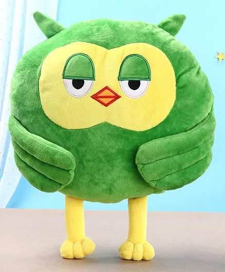 Toytales Owl Shaped Cushion - Green