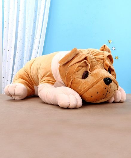 Toytales Bull Dog Soft Toy Light Brown - Length 87 cm