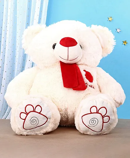 Toytales Teddy Bear Soft Toy Cream - Height 70 cm