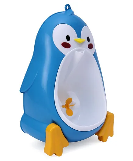 Penguin Shaped Pee Trainer Urinal - Blue