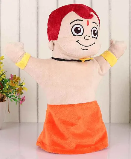 Chhota Bheem Hand Puppet Soft Toy Orange - Height 27 cm