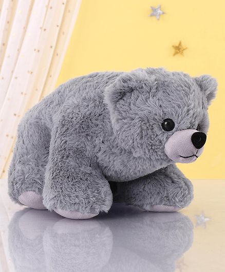 Zoe Polar Bear Soft Toy Grey - Height 20cm