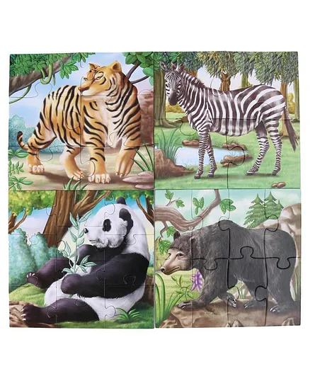 Creative's Jigsaw Animal Puzzle Combo Set Multicolor - 25 Pieces