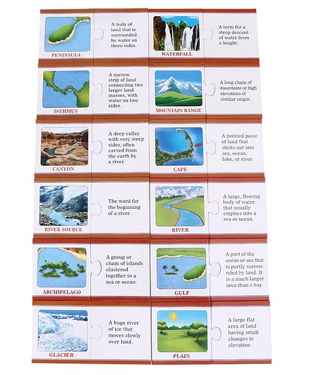 Creative Science Knowledge Boosters-Land Forms Edition - Multicolor