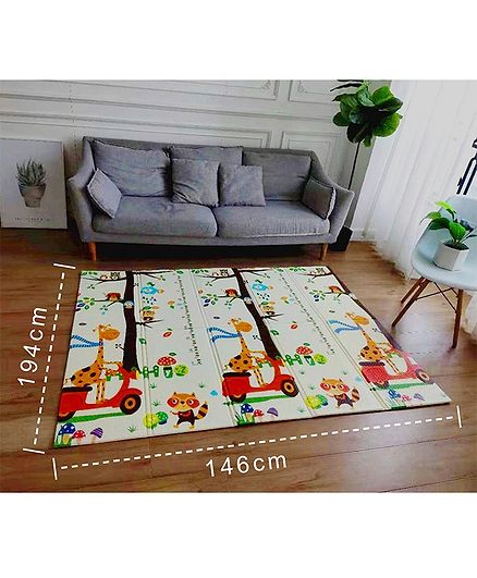 XPE Waterproof Folding Mat Forest Print - Multicolor