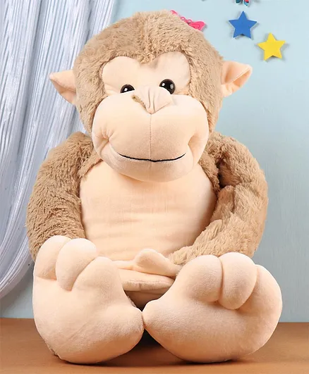 Dimpy Stuff Minkey Soft Toy Brown - Height 70 cm