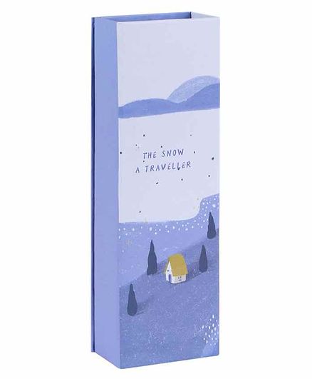 Passion Petals Pencil Box Snow Print - Purple