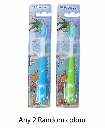 Passion Petals Tooth Brush with Cap Set of 2 (Color May Vary)