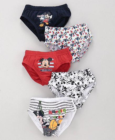 Bodycare Briefs Pack of 5 - Black, White & Red
