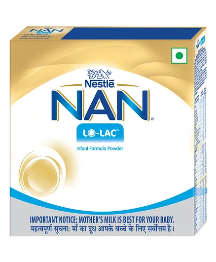Nestle Nan Lo Lac Infant Formula Powder Upto 24 months - 200 gm Bag In Box Pack