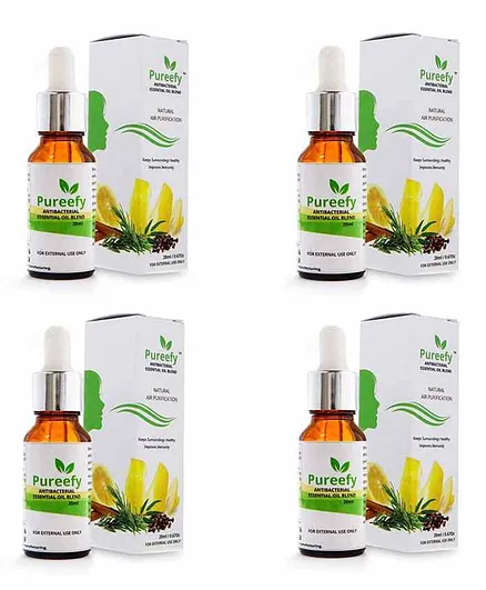 Breathe Fresh Pureefy Antibacterial Essential Oil Pack of 4 - 20 ml Each