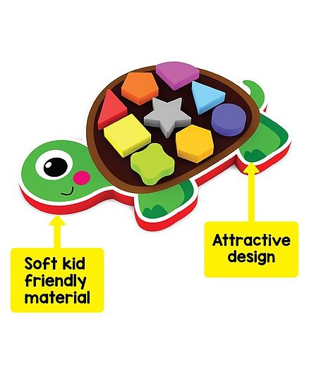 Play Panda My First Shapes Tortoise Puzzle - Multicolor