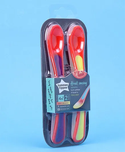Tommee Tippee Heat Sensing Spoons Pack of 2 - (Color May Vary)
