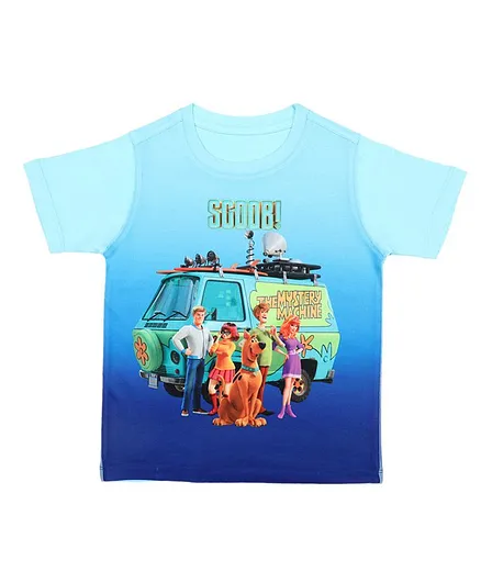 Scooby-Doo By Crossroads Half Sleeves Character Print Tee - Blue