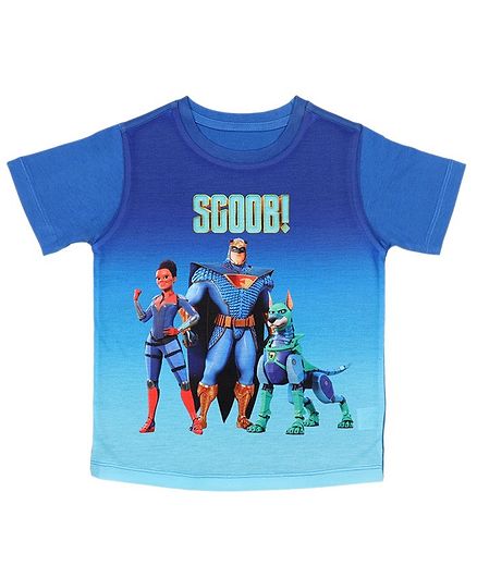 Scooby-Doo By Crossroads Half Sleeves Scoob Print Tee - Blue