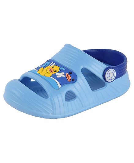 Yellow Bee Duck Design Detailing Sandals - Light Blue