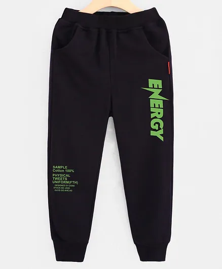 Kookie Kids Full Length Lounge Pant Energy Print - Black