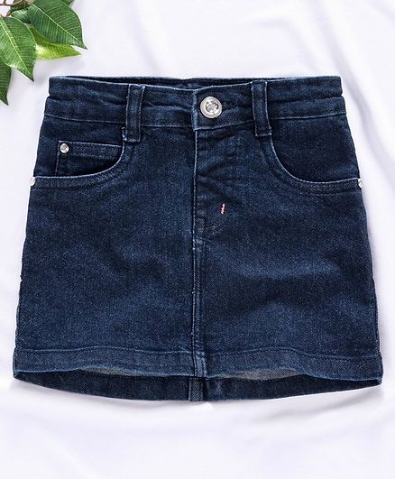 Rassha Solid Skirt - Blue