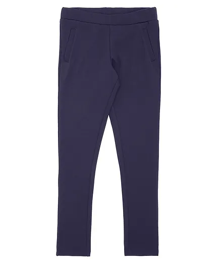 GINI & JONY Mid Rise Trousers - Dark Blue