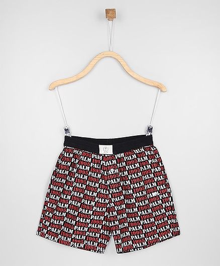 GINI & JONY Palm Tree Printed Boxers - Black