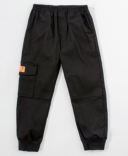 Meng Wa Solid Color Trousers - Black