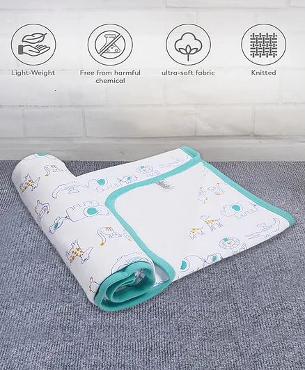 Mi Arcus Premium Organic Cotton Noah Interlock Blanket - Safari