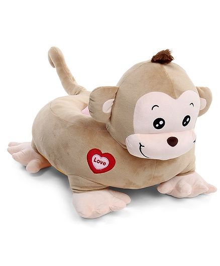 Babyhug Monkey Shaped Soft Seat - Light Brown