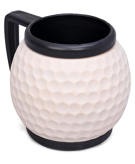 Speedage Ball Shaped Mug White Black - 200 ml