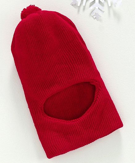 Babyhug Monkey Cap - Red
