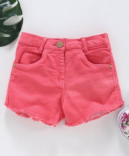 Little Kangaroos Semi Elasticated Waist Shorts -Pink