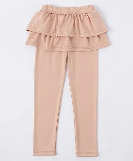 Kookie Kids Full Length Solid Skeggings - Pink