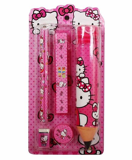 Funcart Hello Kitty Stationary Set Pink Pack of 1 - 6 Pieces